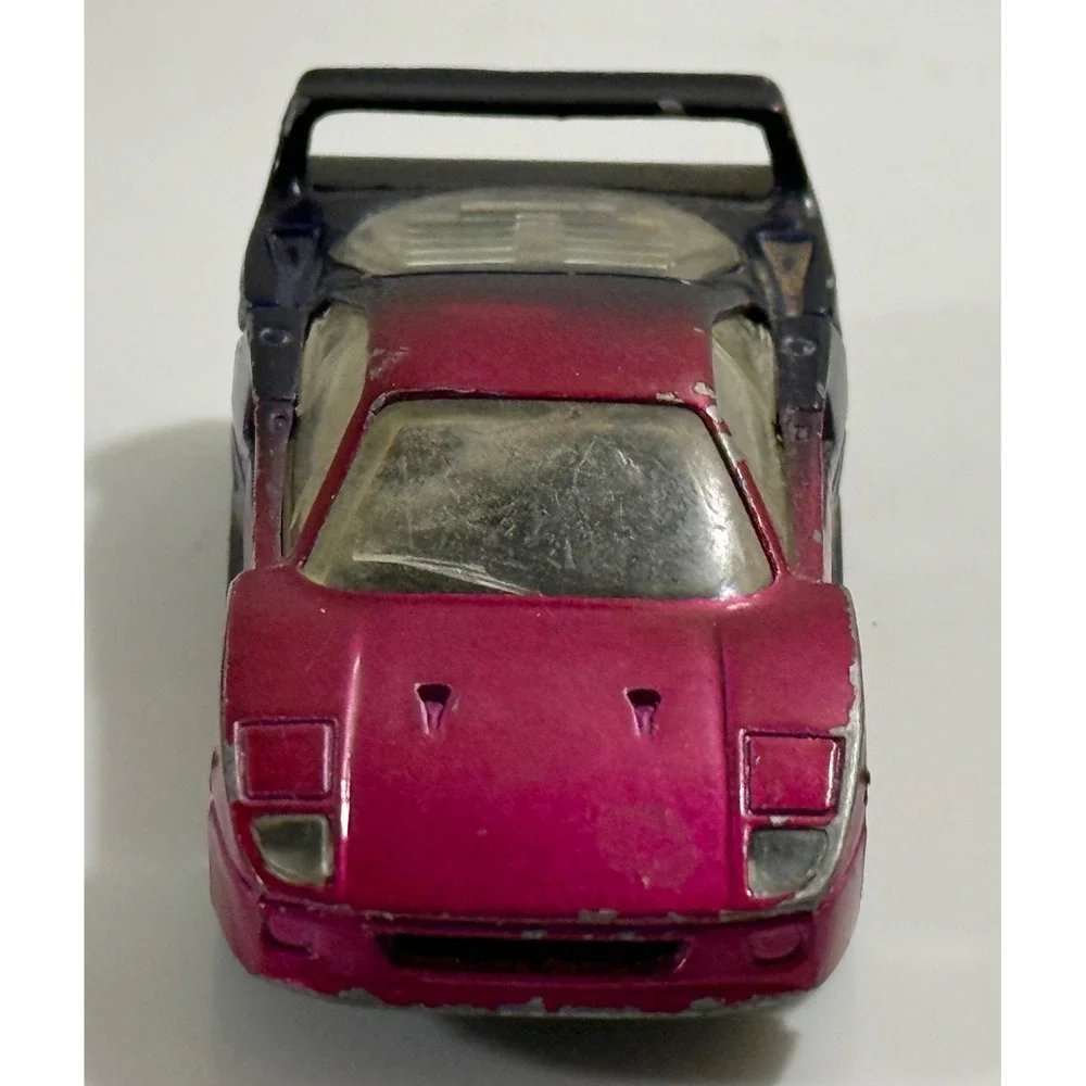 Matchbox Ferrari F40 Toy Car Kids 1:59 Pink Purple Vintage 1988 Diecast
